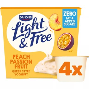 Light & Free Cherry Greek Style Fat Free Yoghurt Multipack