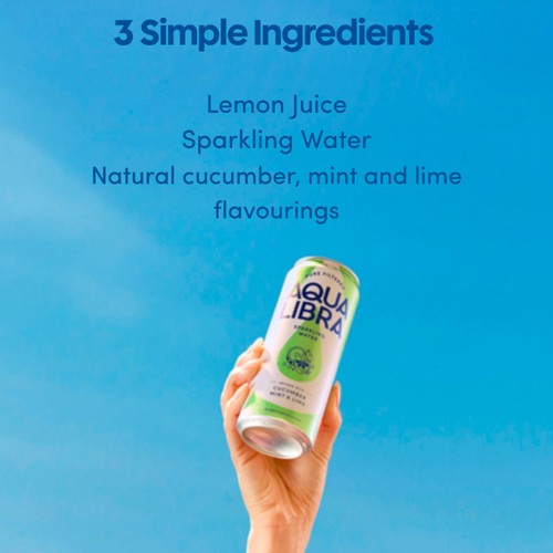Aqua Libra Cucumber, Mint & Lime Infused Sparkling Water