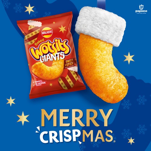 Walkers Wotsits Giants Sweet & Spicy Snacks Crisps 130g