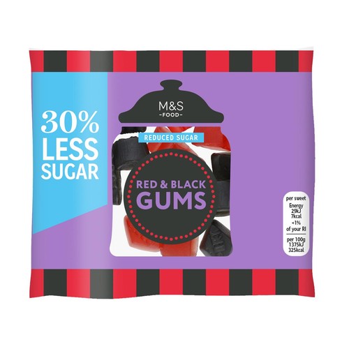 M&S Reduced Sugar Red & Black Gums