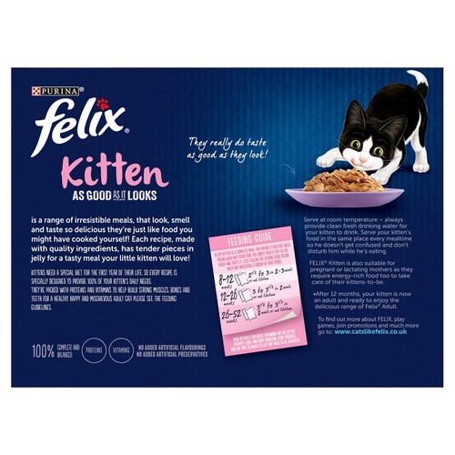 Felix As Good As it Looks Kitten Mixed in Jelly Wet Cat Food