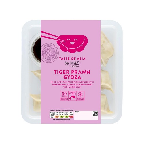 M&S Tiger Prawn & Mangetout Gyozas - Taste of Asia