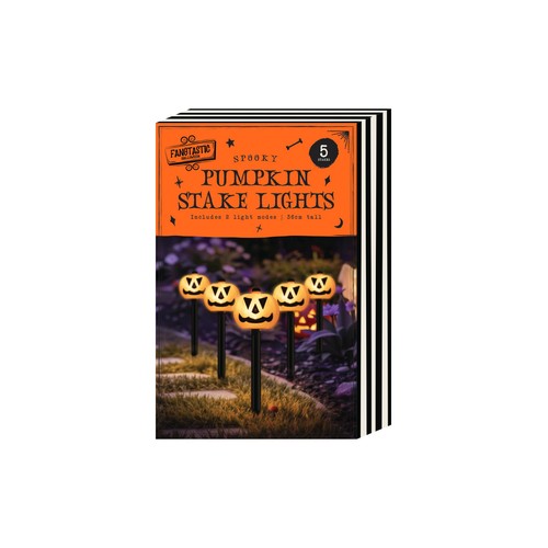Halloween Light Up Pumpkin Stakes