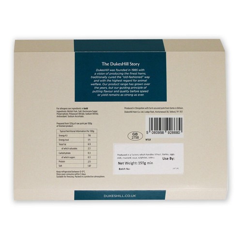 DukesHill Artisan British Wafer Thin Wiltshire Ham Outdoor Bred