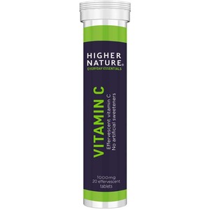Higher Nature Vitamin C 1000mg 20 Effervescent Tablets
