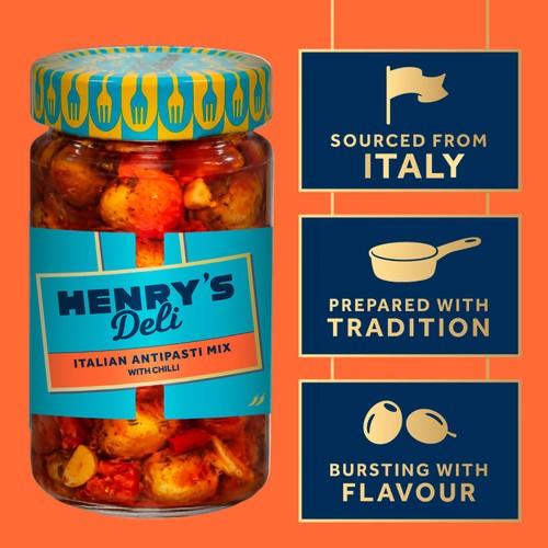 Henry's Deli Italian Antipasti Mix with Chili