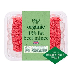 Duchy Organic British Beef Mince 12% Fat500g