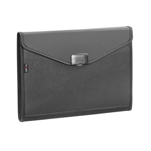 Snopake Zeon Expanding A4 Organiser with 13 dividers. Colour - Charcoal