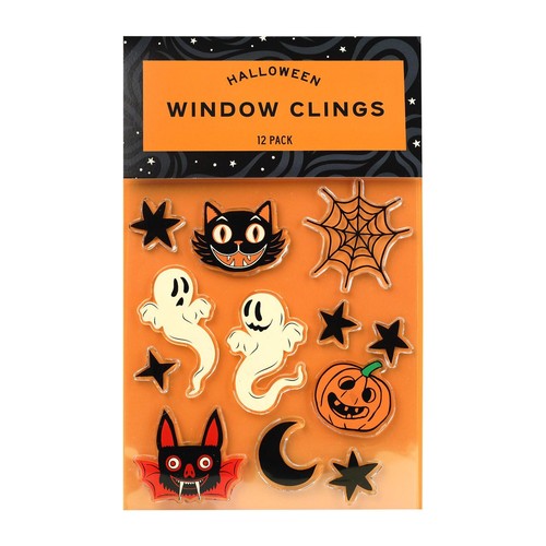 Table Fun Pumpkin & Spider Window Decorations