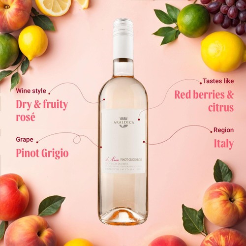 Araldica d'Aria Pinot Grigio Rose
