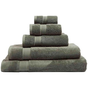 M&S Collection Ultimate Super Soft Pure Cotton, Face Towels, Moss Green