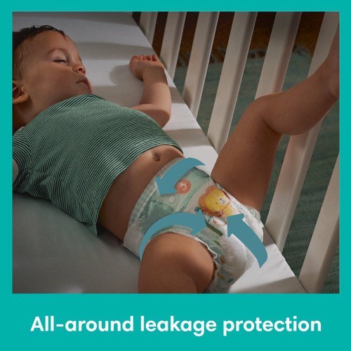 Pampers Baby-Dry Nappies, Size 5+ (12-17kg) Jumbo+ Pack