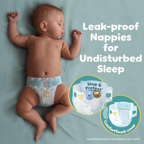 Pampers Baby-Dry Nappies, Size 4 (9-14kg) Essential Pack