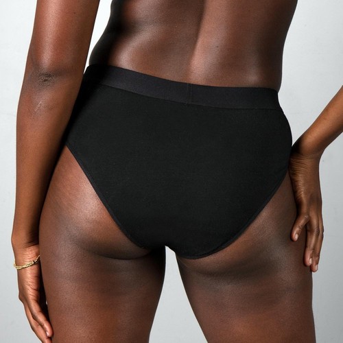 WUKA Bikini Brief Period Pants Medium Flow, Black L