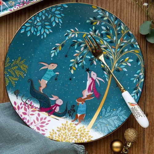 Sara Miller Portmeirion Fine China Woodland Tales Plates