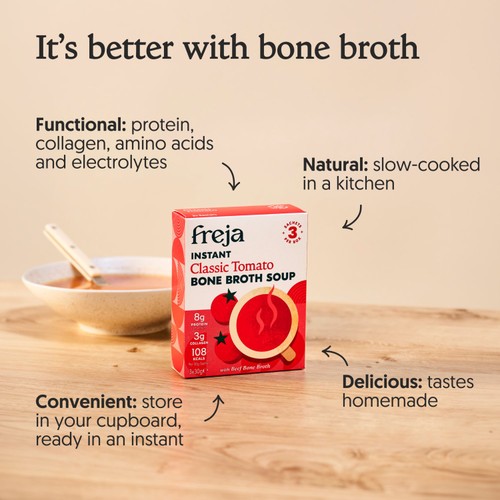 Freja Instant Classic Tomato Bone Broth Soup