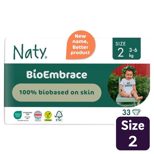 Naty BioEmbrace Nappies Size 2 (3-6kg)