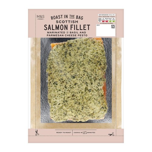 M&S Roast in a bag Salmon