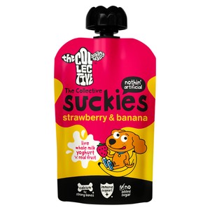 The Collective No Added Sugar Suckies Strawberry & Banana Yoghurt 90g