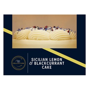 M&S Collection Sicilian Lemon & Blackcurrant Cake