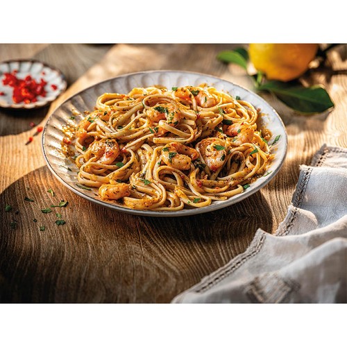 M&S King Prawn Linguine Serves 1