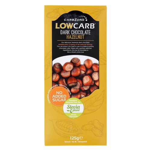 Carbzone Low Carb Dark chocolate Hazelnut