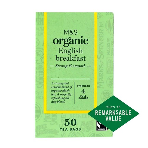 M&S Organic English Breakfast Teabags