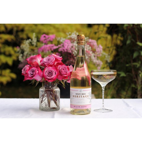 Mighty Brew Heritage Blush Rose Organic Kombucha