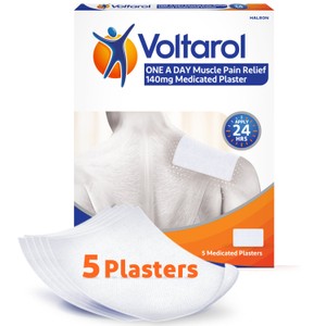 Voltarol One a Day Muscle Pain Relief Medicated Plaster Patches, 5