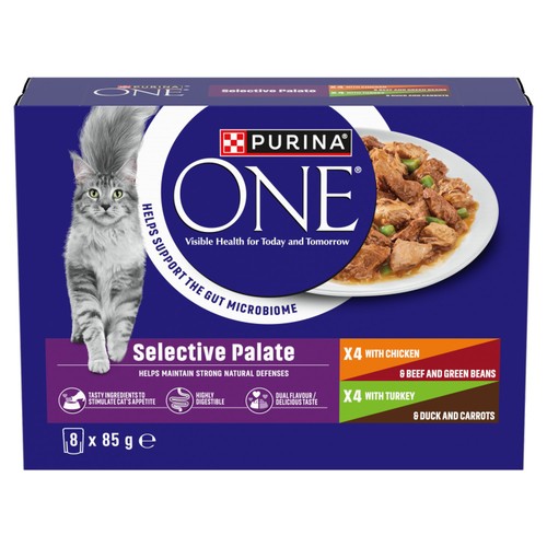 Purina One Mini Fillets Selective Palate Wet Cat Food