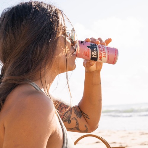 Lo Bros Kombucha Raspberry & Lemon Low Sugar Multipack