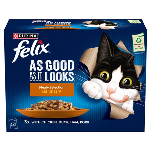 Felix As Good As it Looks Meaty Selection in Jelly Wet Cat Food