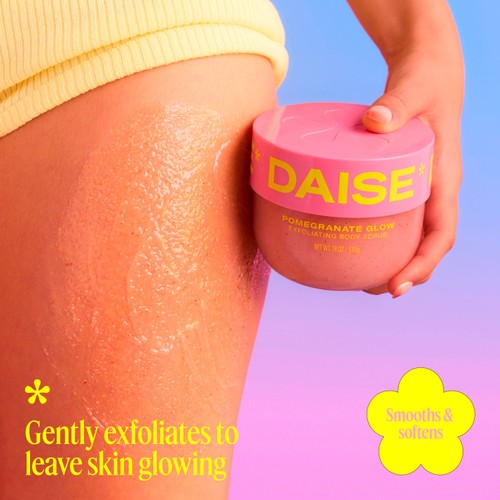 DAISE Exfoliating Body Scrub in Pomegranate Glow, For Soft Glowing Skin