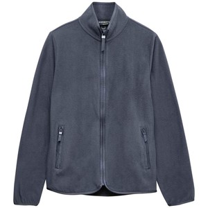 M&S Womens Goodmove Funnel Neck Zip Up Fitted Fleece Jacket, 16, Nightshade