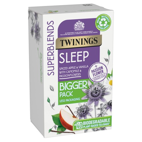 Twinings Superblends Sleep Bigger Pack, 40 teabags