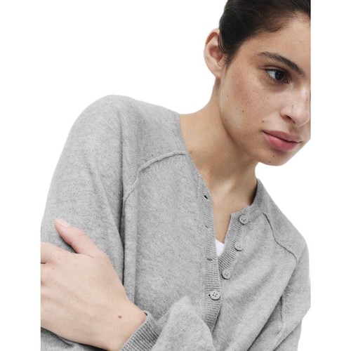 M&S Knitted Oversized Jumper, Grey, M
