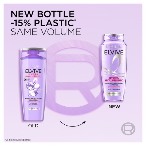L'Oreal Elvive Hydra Hyaluronic Acid Moisturising Shampoo 400ml