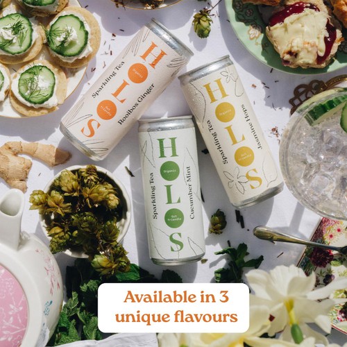 HOLOS Organic Sparkling Tea Cucumber Mint