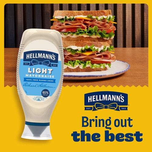 Hellmanns Light Squeezy Mayonnaise