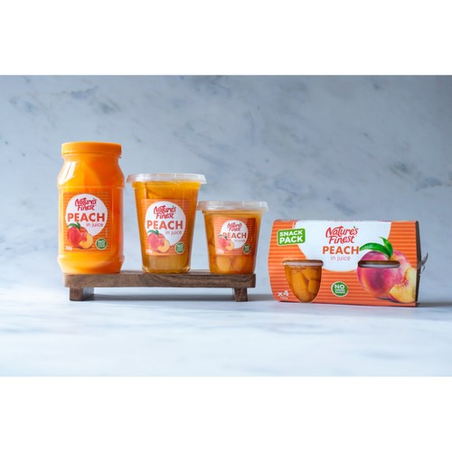 Nature's Finest Fruit Pots Peach in Juice
