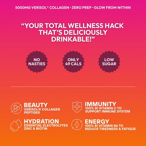 AQUA GLOW Berry Crush Collagen Drink