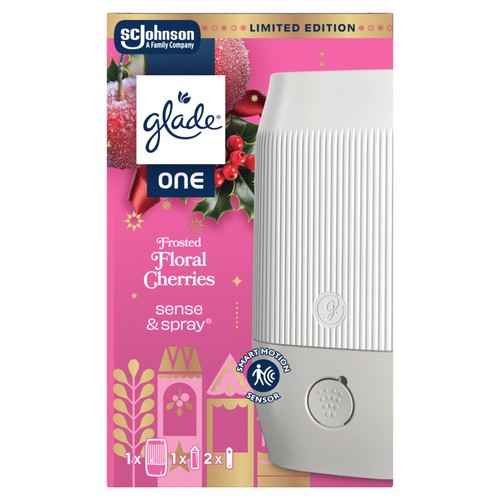 Glade ONE Sense & Spray Holder & Refill  Frosted Floral Cherries
