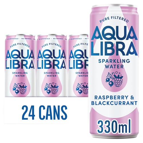 Aqua Libra Raspberry & Blackcurrant Infused Sparkling Water