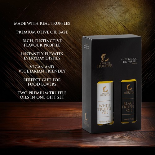 Truffle Hunter, Black & White Truffle Oil Selection