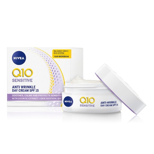 NIVEA Q10 Power Anti-Wrinkle Day Face Cream SPF15 for Sensitive Skin