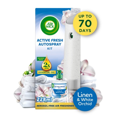 Airwick Linen & White Orchid Active Fresh Kit