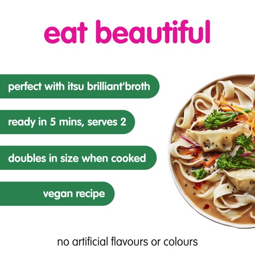itsu restaurant ramen flat noodles