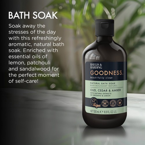 Baylis & Harding Goodness Oud, Cedar & Amber Bath Soak
