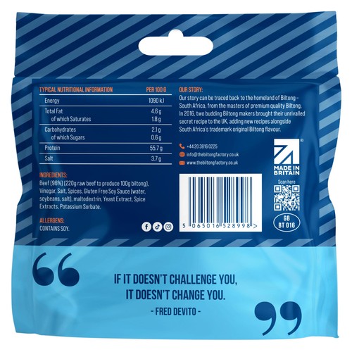 Beef Up Snacks Original Biltong Premium Marinated Lean Beef