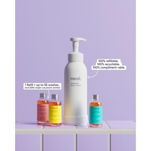 Neat Foaming Body Wash Coconut & Vanilla Bean Starter Pack